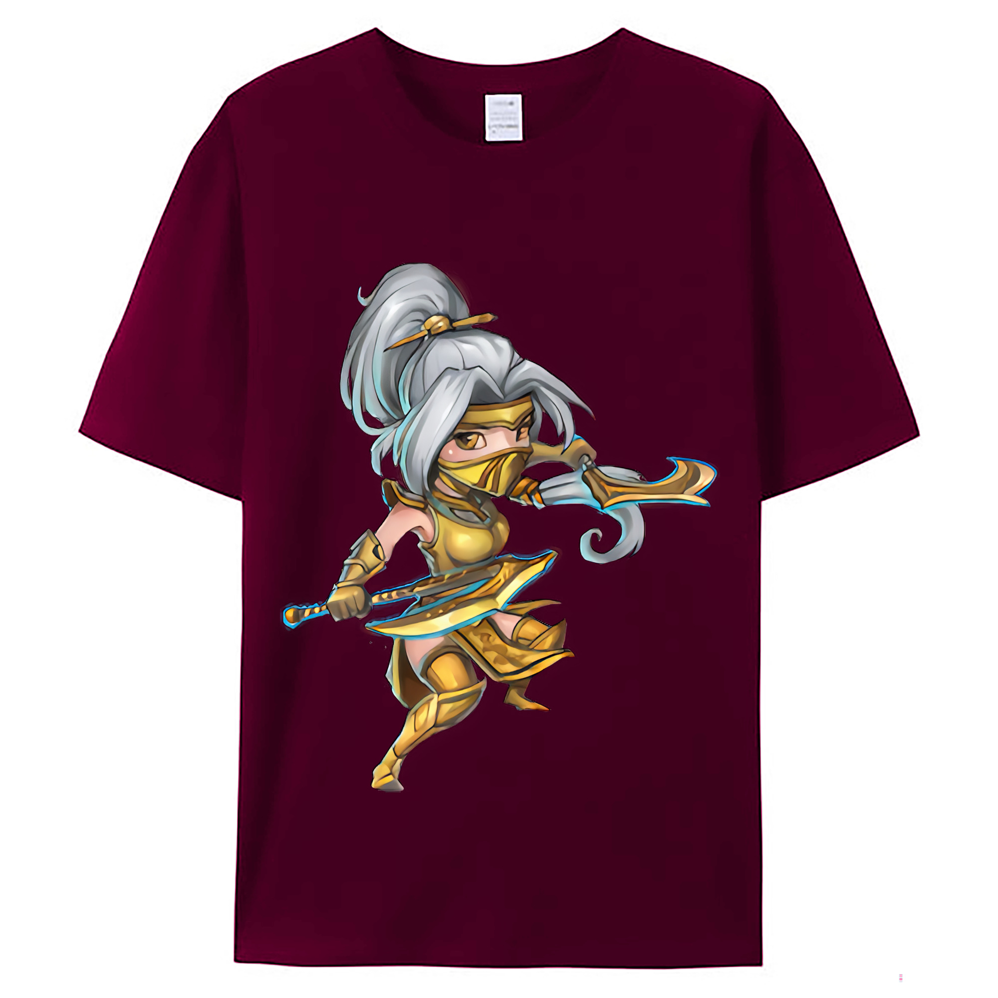 （画像用） リーグ・オブ・レジェンド League of Legends LOL レディースカジュアルプリントTシャツ（綿100％）